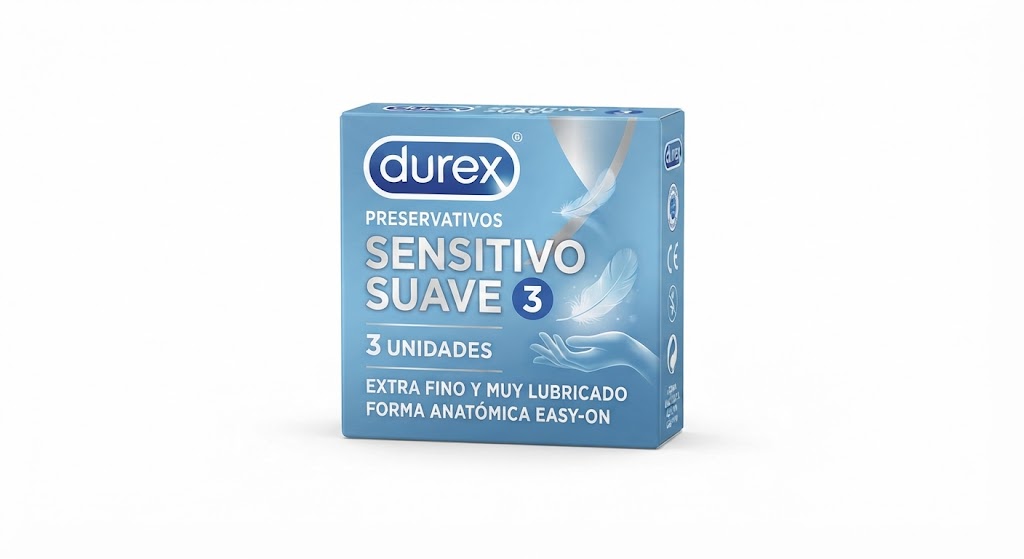 Durex Preservativo Sensitivo Suave 3 uds