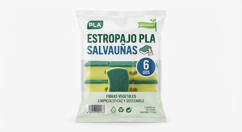 Estropajo PLA Salvauñas 6uds