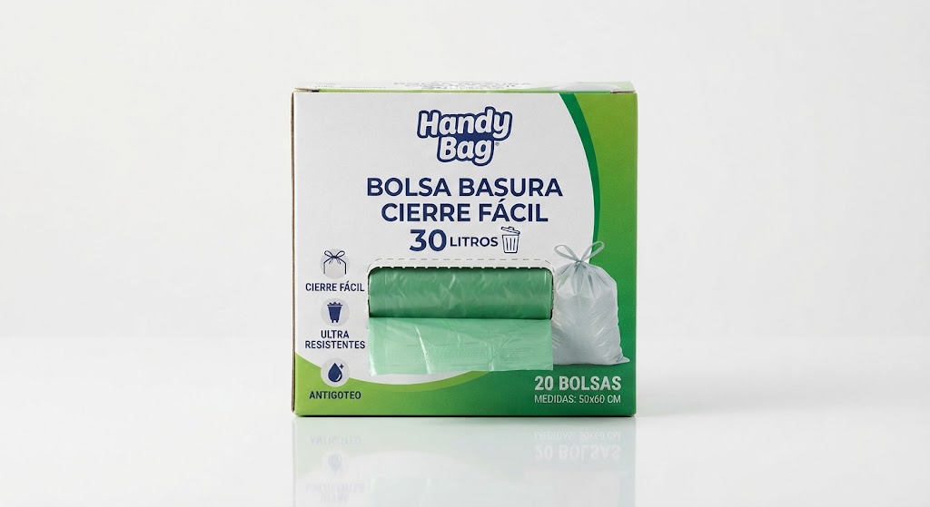 Handy Bag Bolsa Basura Cierre Fácil 30 l
