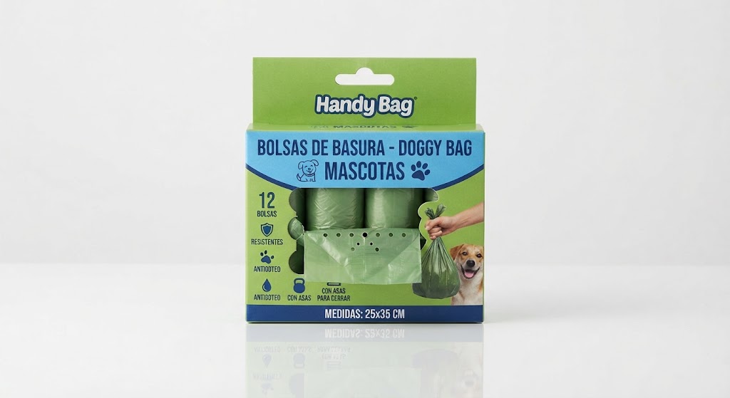Handy Bag Bolsas de Basura Doggy Bag Mascotas 12 U.
