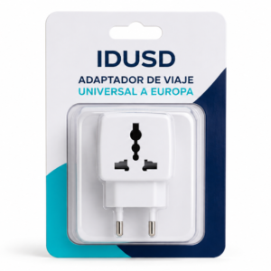 Idusd Adaptador de Viaje Universal a Europa