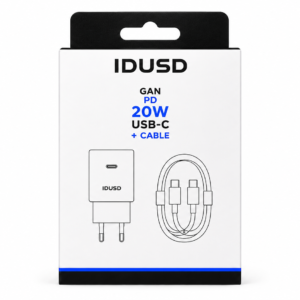 Idusd Cargador Gan Pd 30w Doble Usb-c D200b