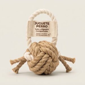 Juguete Perro Yute y Algodón Compostable Tltw23053