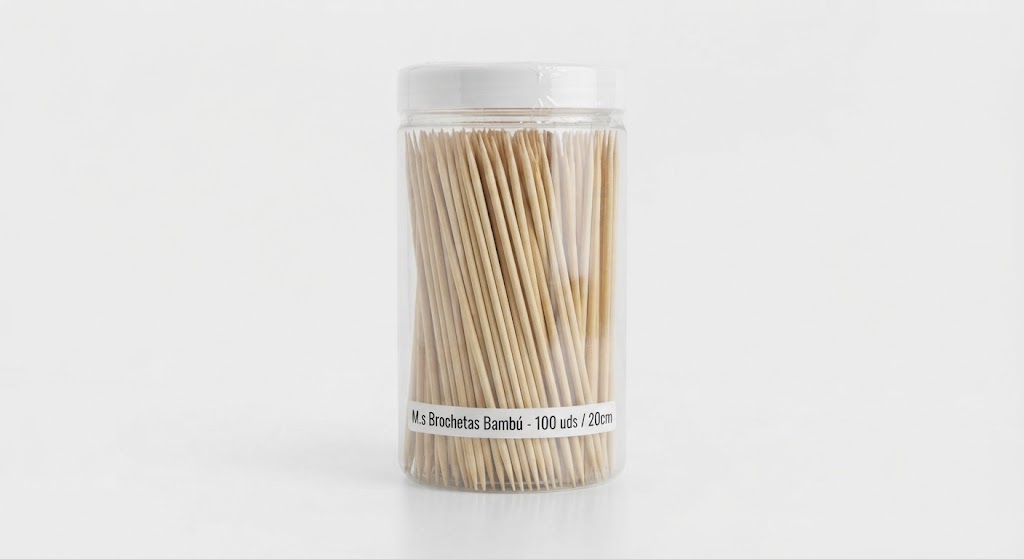 M.s Brochetas Bambu 100uds / 20cm