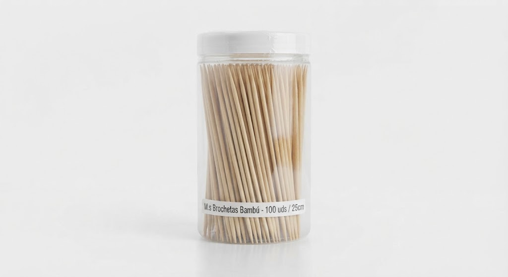 M.s Brochetas Bambu 100uds / 25cm