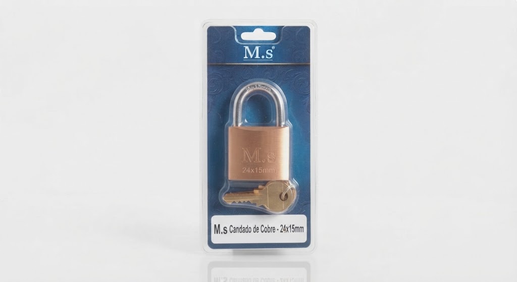M.s Candado de Cobre 24x15mm