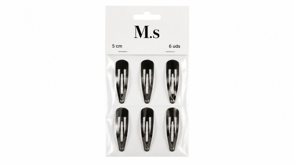 M.s Clip para Pelo 5 Cm 6 Uds