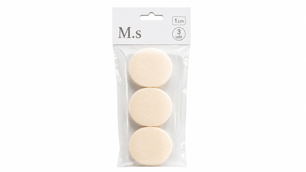 M.s Esponja Desmaquillante 1 Cm / 3 Uds