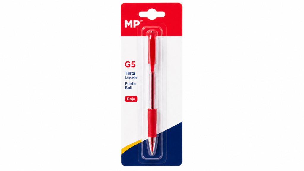 MP Bolígrafo G5 Tinta Líquida Punta Ball Rojo