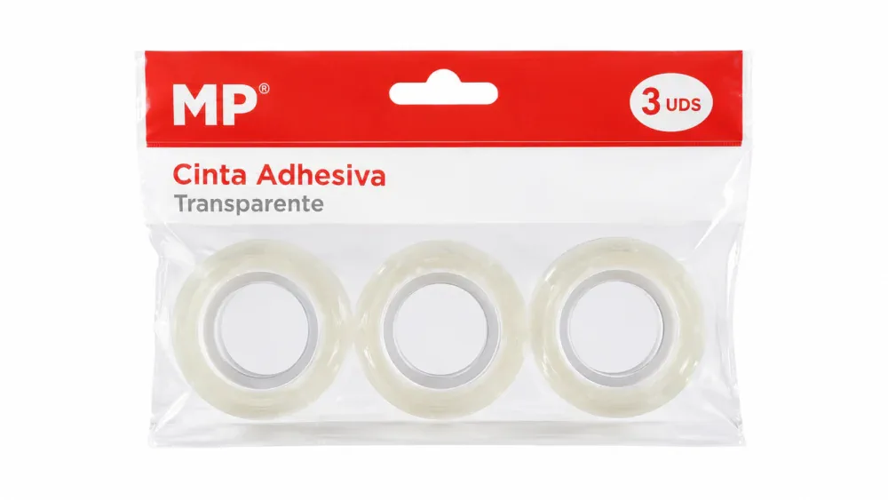 Mp Cinta Adhesiva Transparente 3 Uds