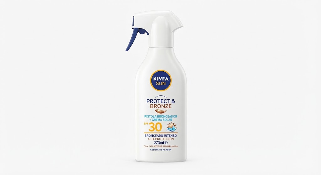 Nivea Sun Spf30 Pistola Bronceador + Crema Solar 270ml Spray