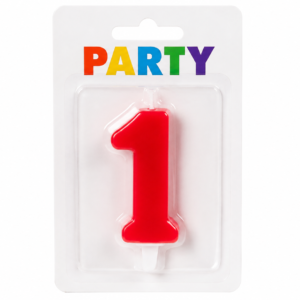 Party Vela Rojo Nº 1