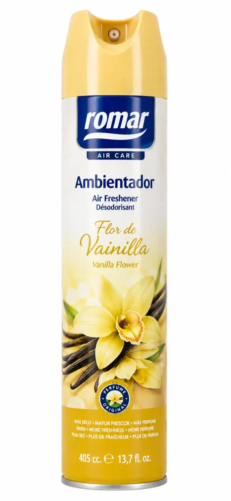 Romar Ambientador Spray Flor de Vainilla 405cc Spray