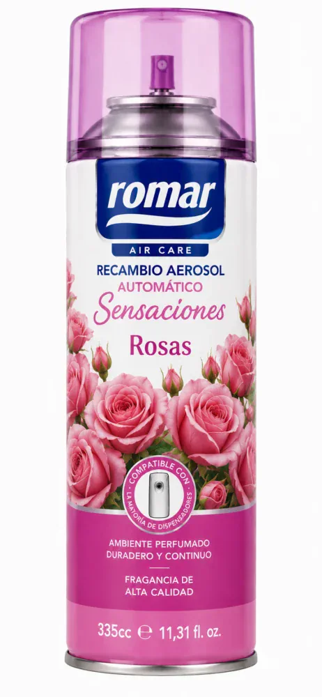 Romar Recambio Aerosol Automático Rosas 335cc Spray