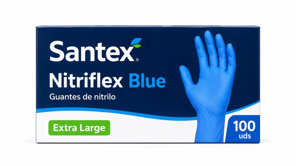 Santex Guantes Nitrilo Nitriflex Blue Extra Large 100uds