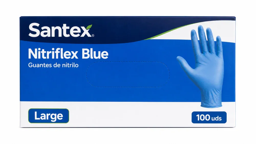 Santex Guantes Nitrilo Nitriflex Blue Large 100uds