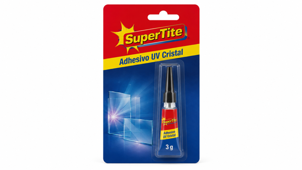 Super Tite Super Glue Adhesivo UV Cristal Blister 3g