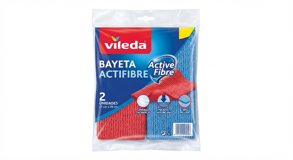 Vileda Bayeta Actifibre 2ud / 27 Cm