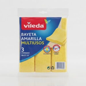 Vileda Bayeta Amarilla Multiusos 36x33cm 33cm / 3uds