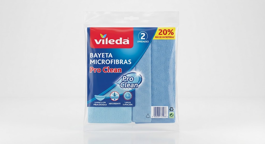 Vileda Bayeta Microfibras Pro Clean 2ud / 1ud