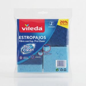 Vileda Estropajos Fibra con Esp.pro Clean 2ud / 1ud