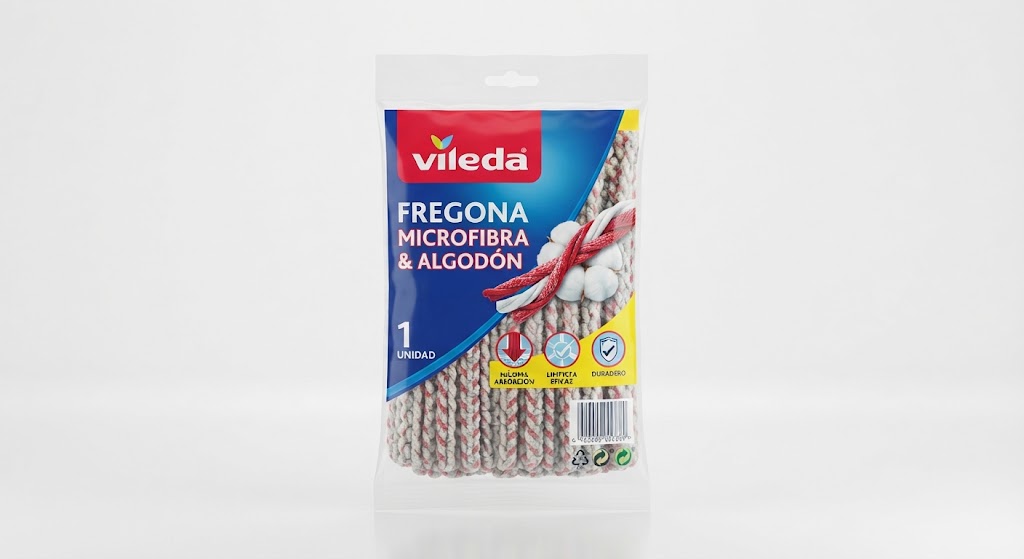 Vileda Fregona Microfibra Algodón