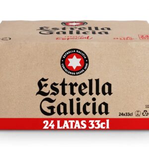 Cerveza Estrella Galicia Rubia Lata 50 cl